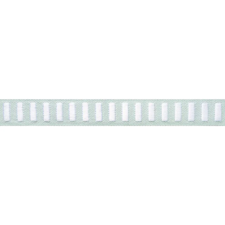 Thibaut Dash Tape in White on Mist (E12128)