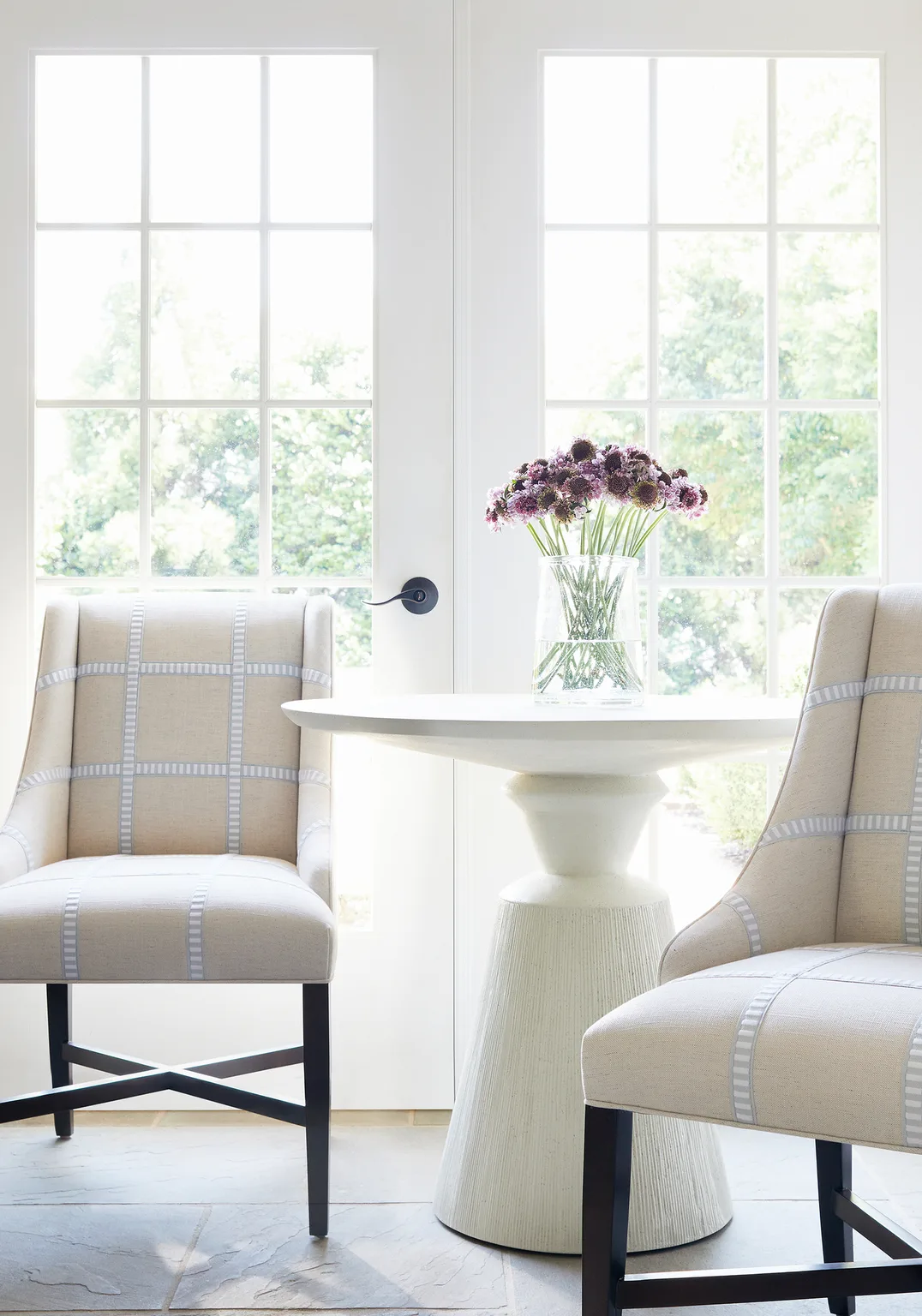 Thibaut Dash Tape in White on Mist (E12128)