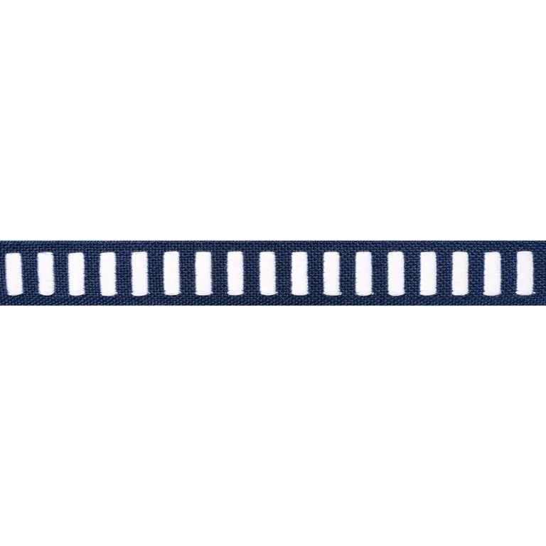 Thibaut Dash Tape in White on Navy (E12133)