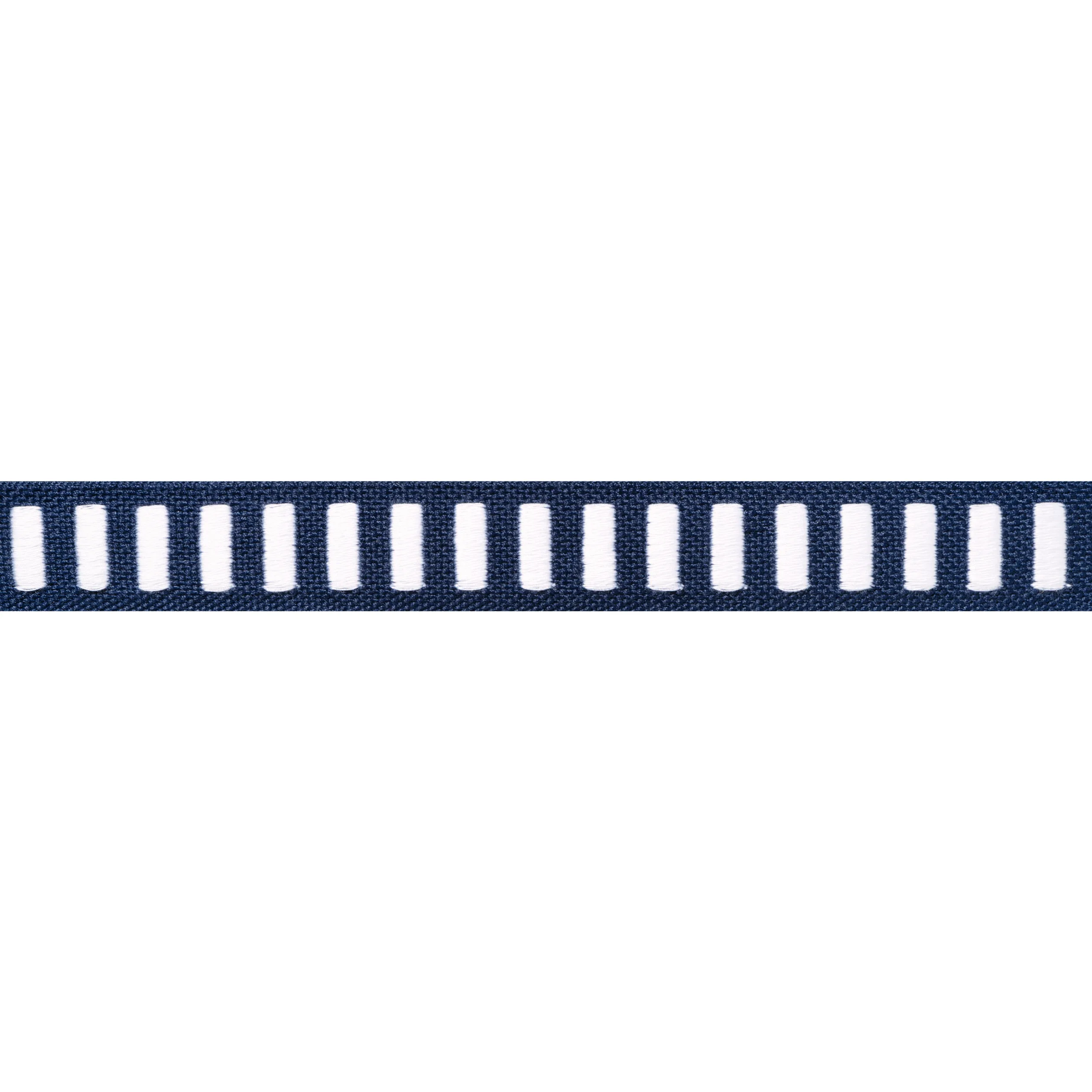 Thibaut Dash Tape in White on Navy (E12133)
