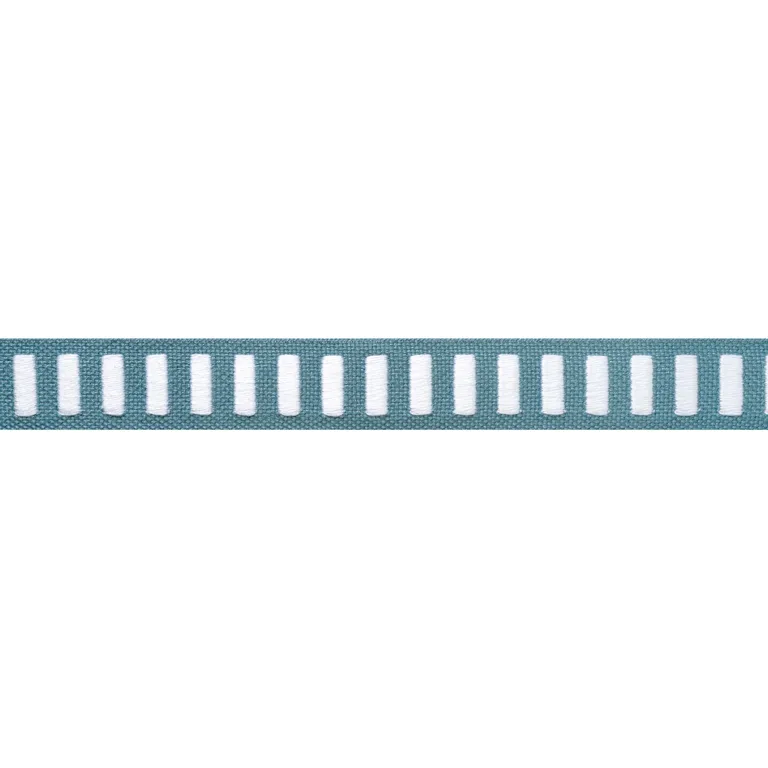 Thibaut Dash Tape in White on Ocean (E12131)