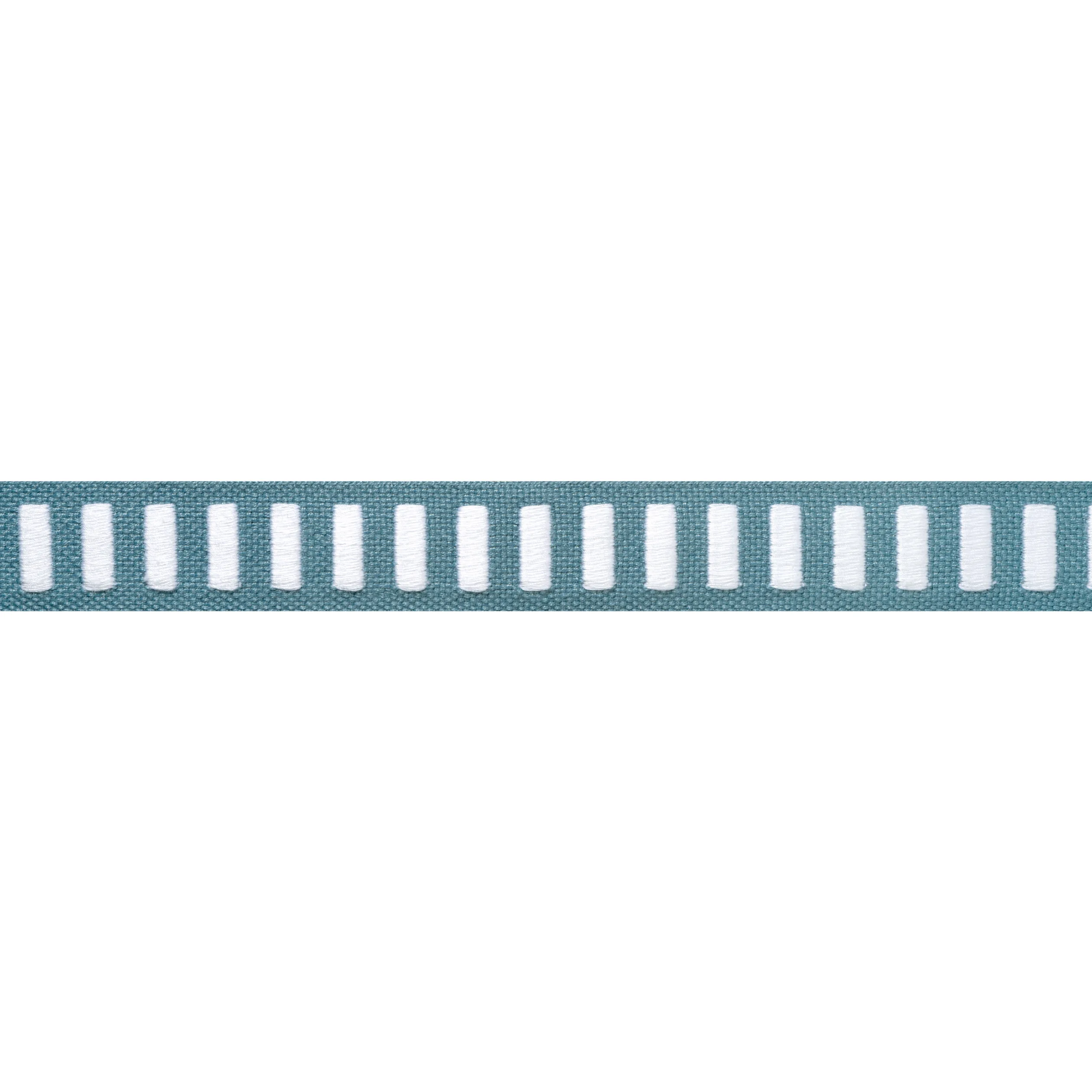 Thibaut Dash Tape in White on Ocean (E12131)