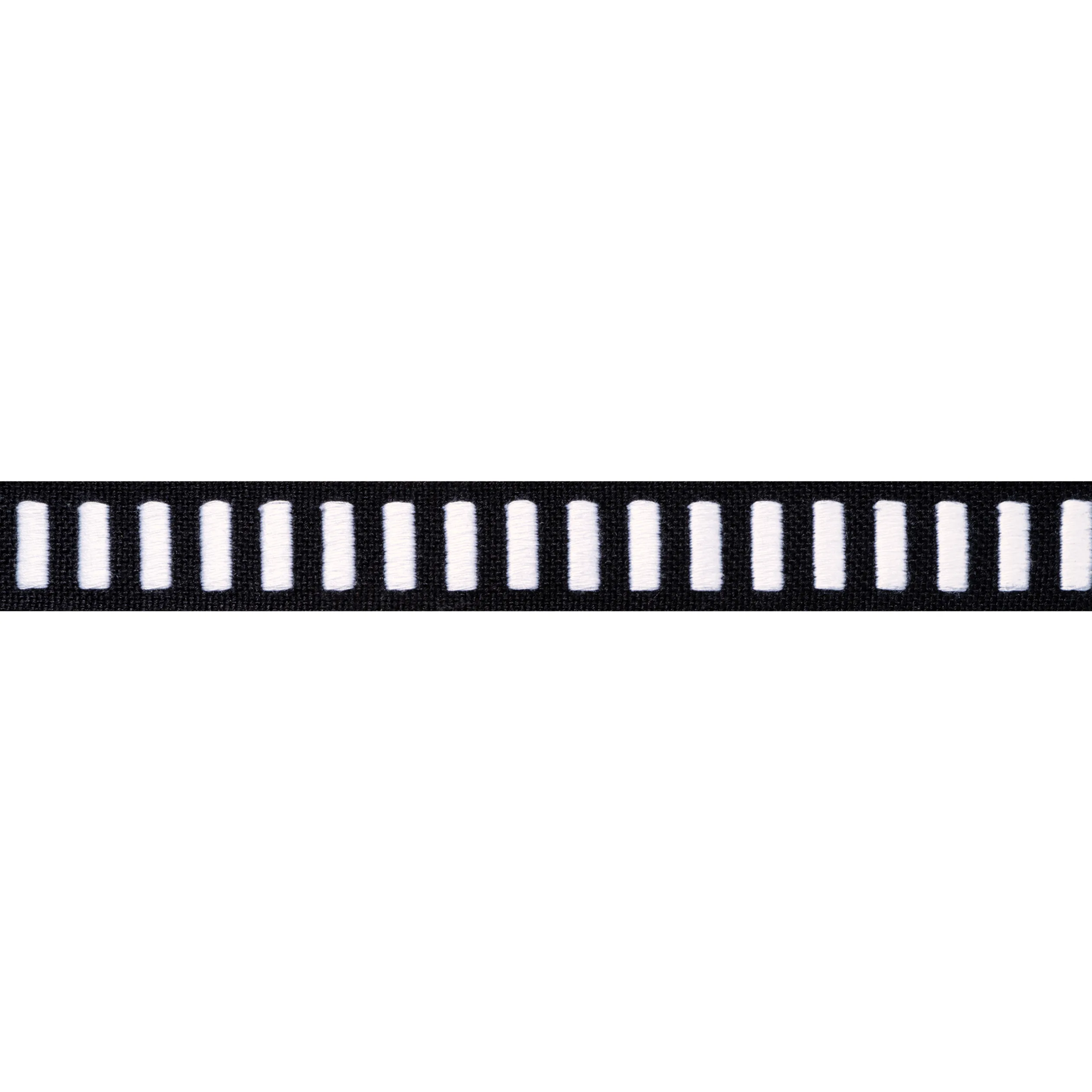 Thibaut Dash Tape in White on Onyx (E12134)