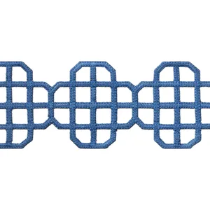 Thibaut Fret Applique in Bermuda (E12268)