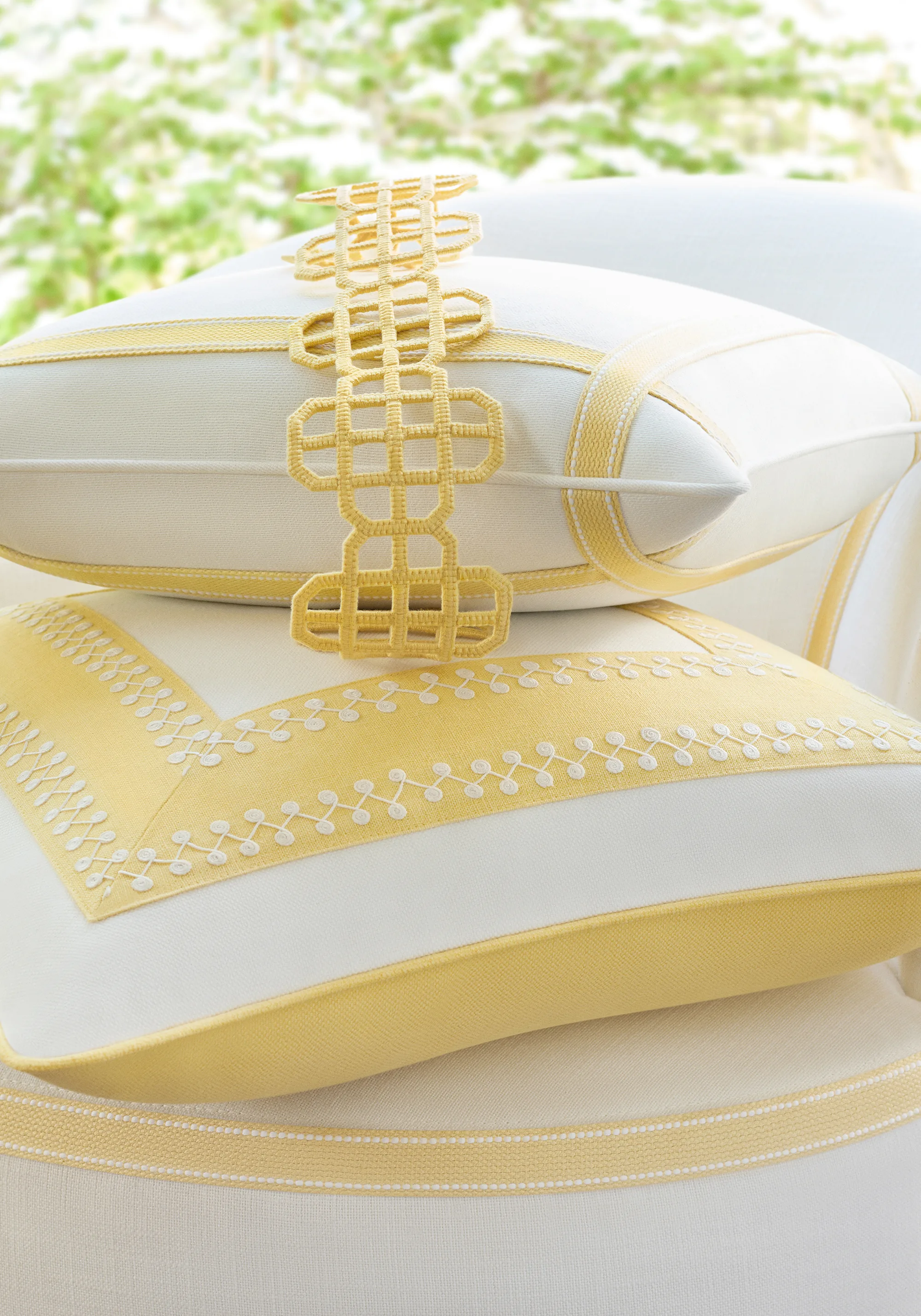 Thibaut Fret Applique in Daffodil (E12272)
