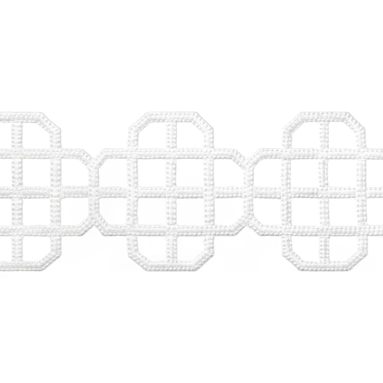 Thibaut Fret Applique in Snow White (E12262)