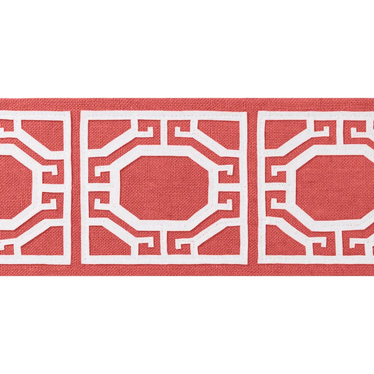 Thibaut Gate Applique Tape in Coral (E12007)