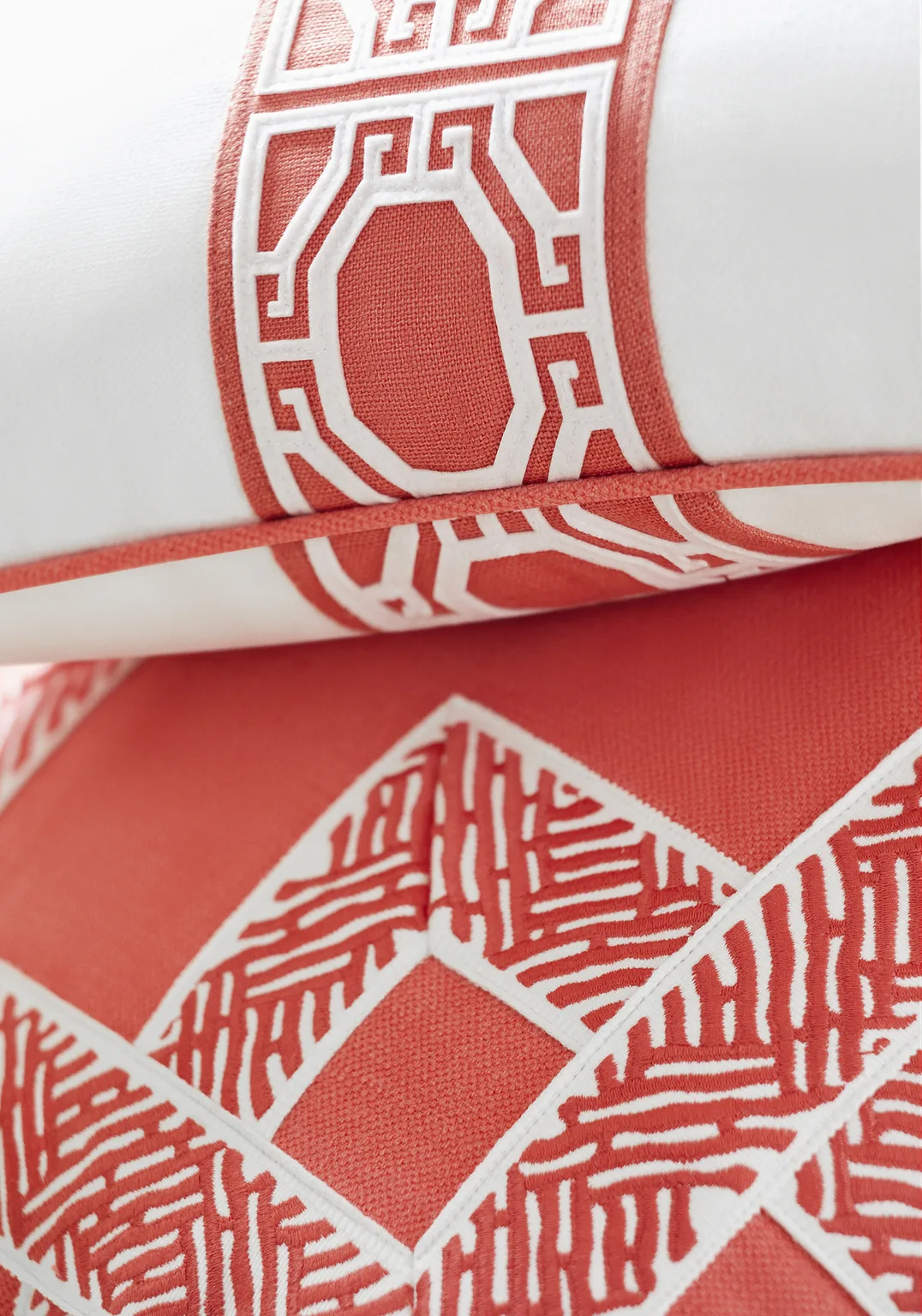 Thibaut Gate Applique Tape in Coral (E12007)