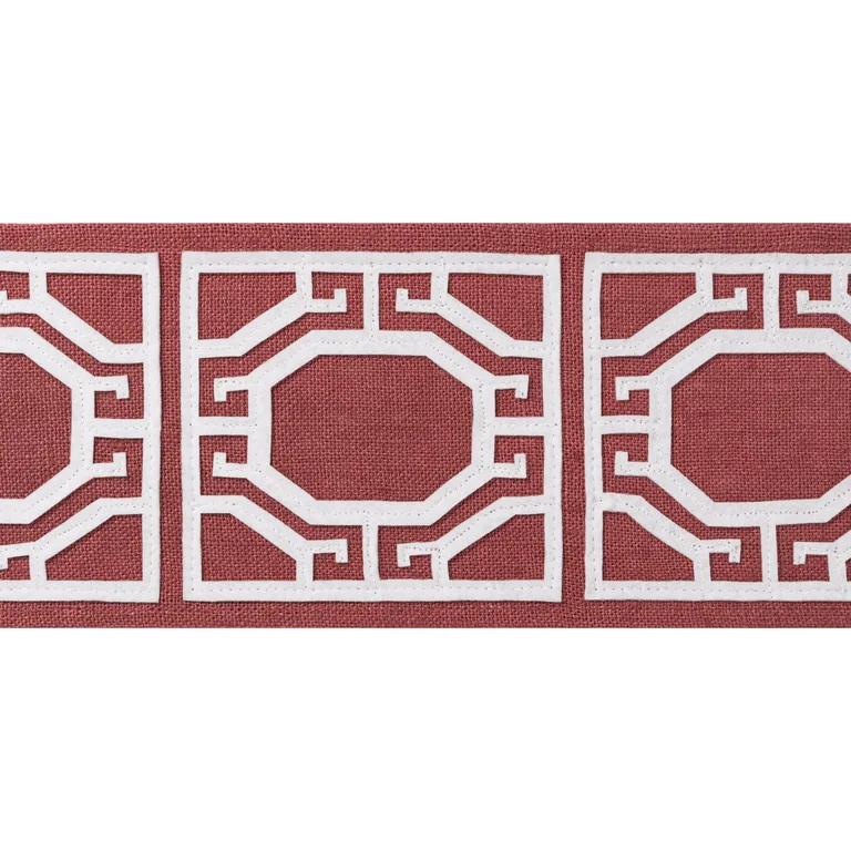 Thibaut Gate Applique Tape in Cranberry (E12006)