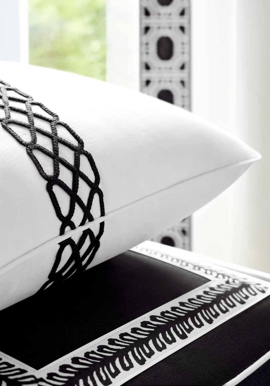 Thibaut Gate Applique Tape in Onyx (E12010)