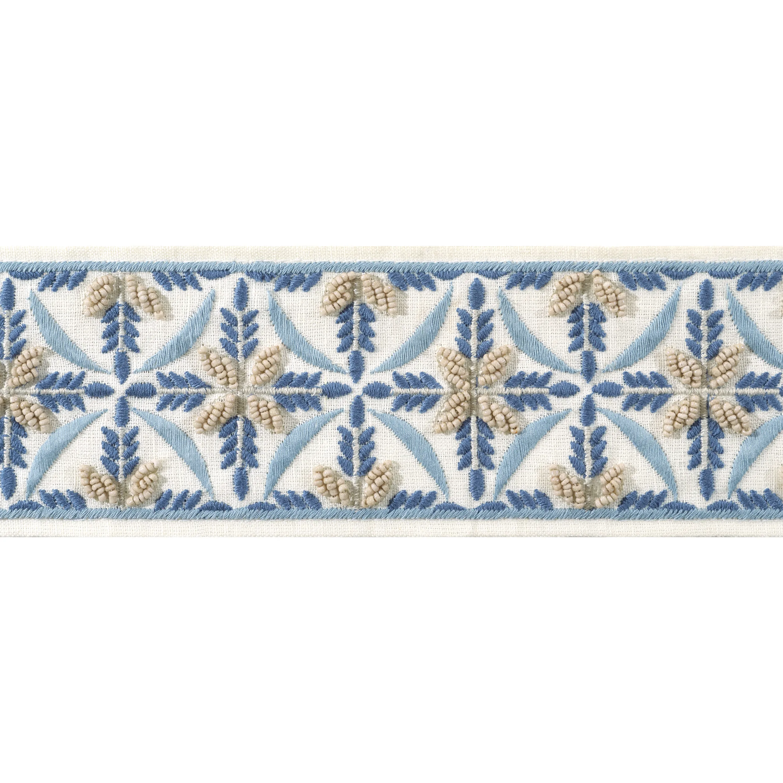Anna French Leila Tape in Stone and Blue (AE12343)