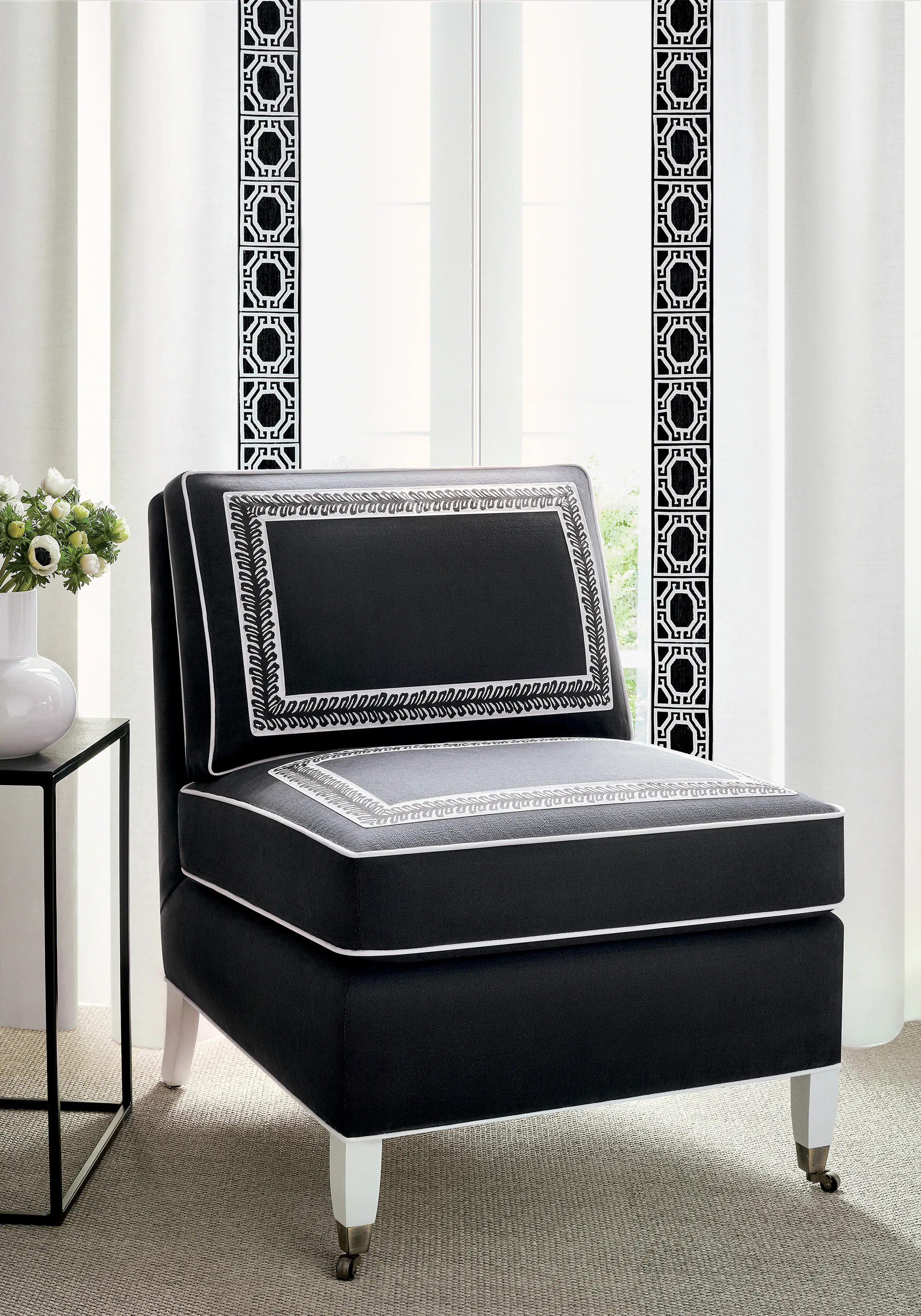 Thibaut Lenox Tape in Onyx (E12043)