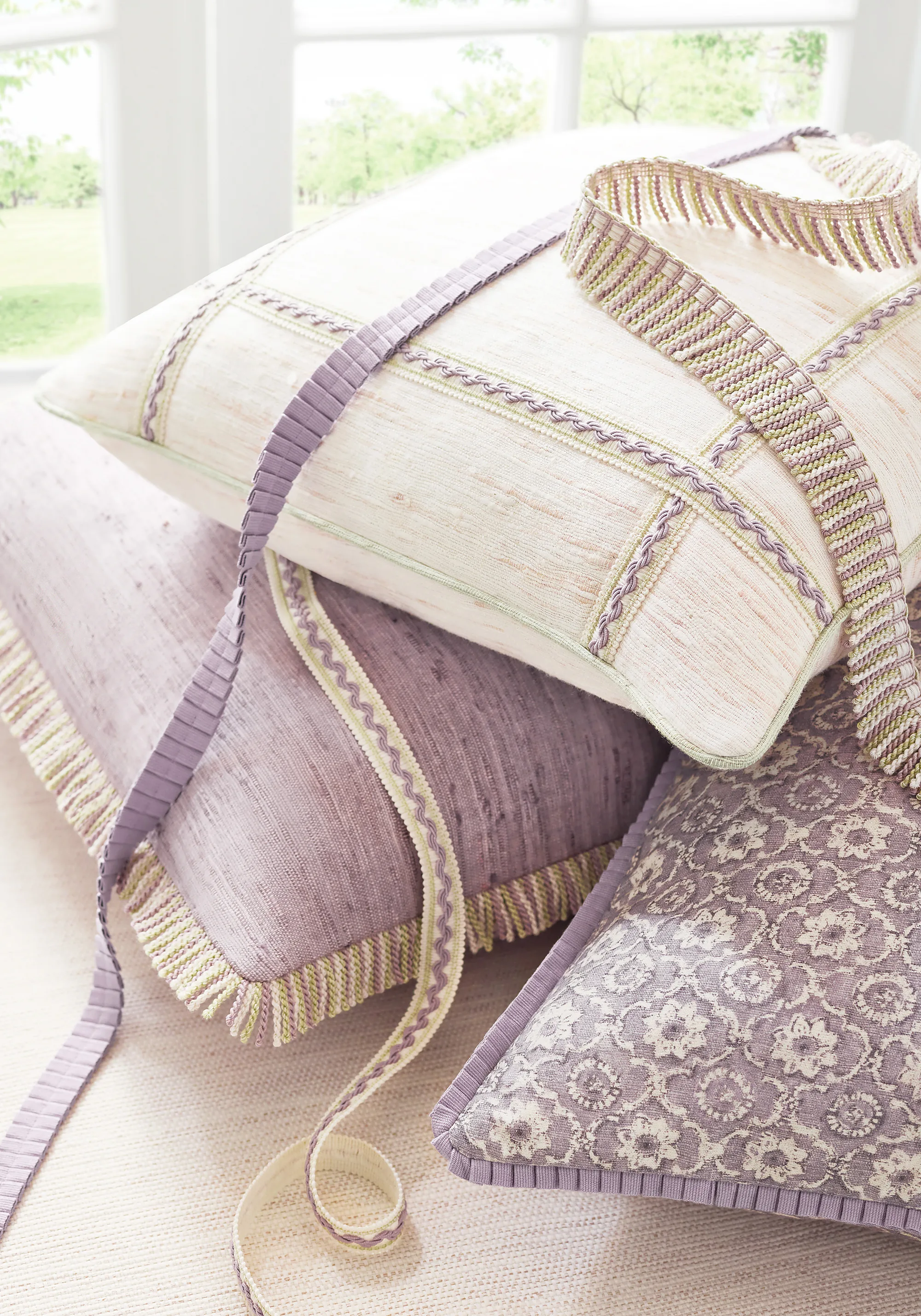 Thibaut Pleated Tape in Lilac (E12311)