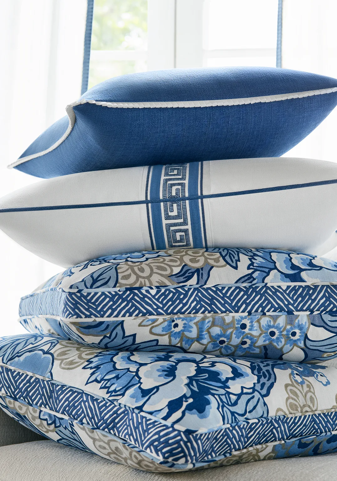 Thibaut Pleated Tape in Snow White (E12070)