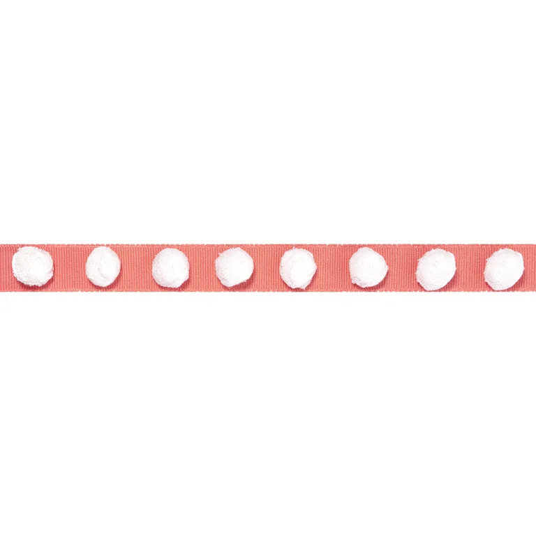 Thibaut Pom Pom Tape in Coral (E12248)
