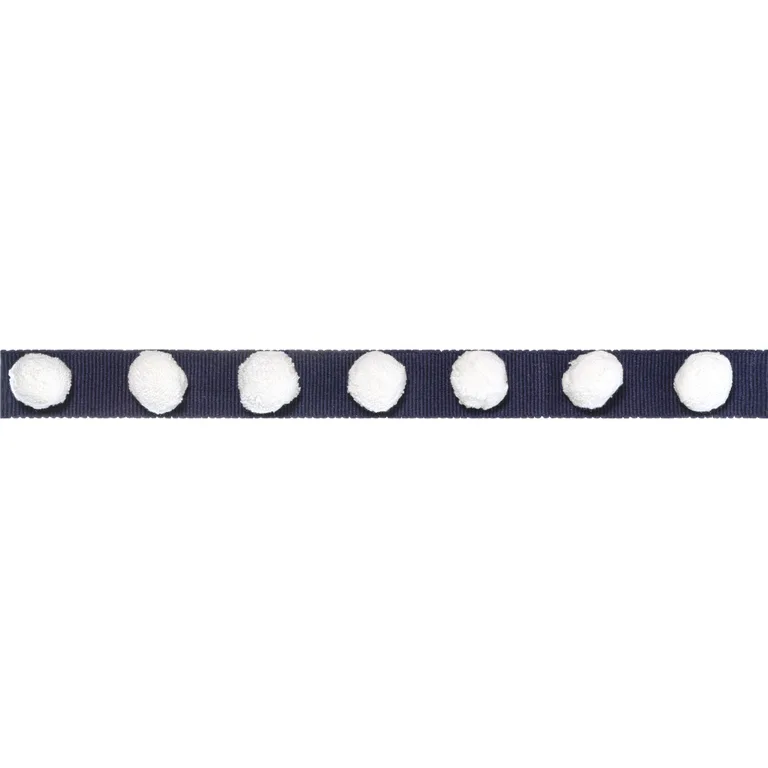 Thibaut Pom Pom Tape in Navy (E12251)