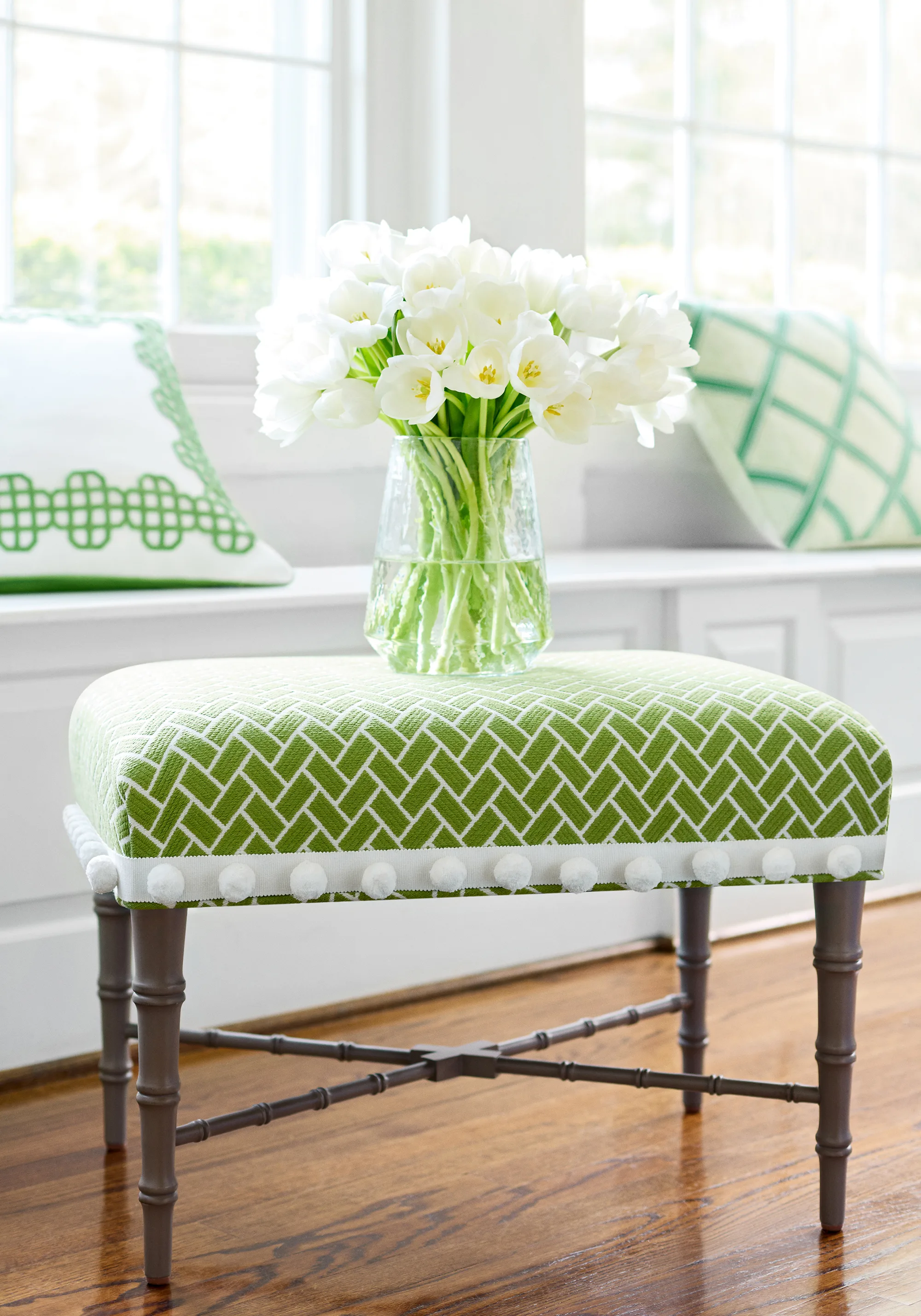 Thibaut Pom Pom Tape in Snow White (E12245)
