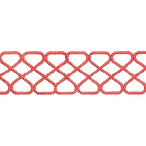 Thibaut Ripley Applique in Coral (E12027)