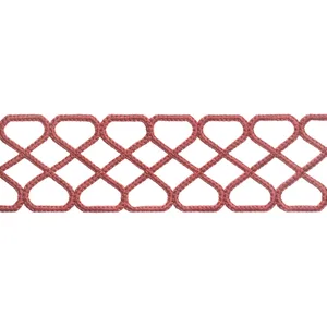 Thibaut Ripley Applique in Cranberry (E12026)