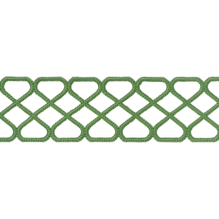 Thibaut Ripley Applique in Kelly (E12021)