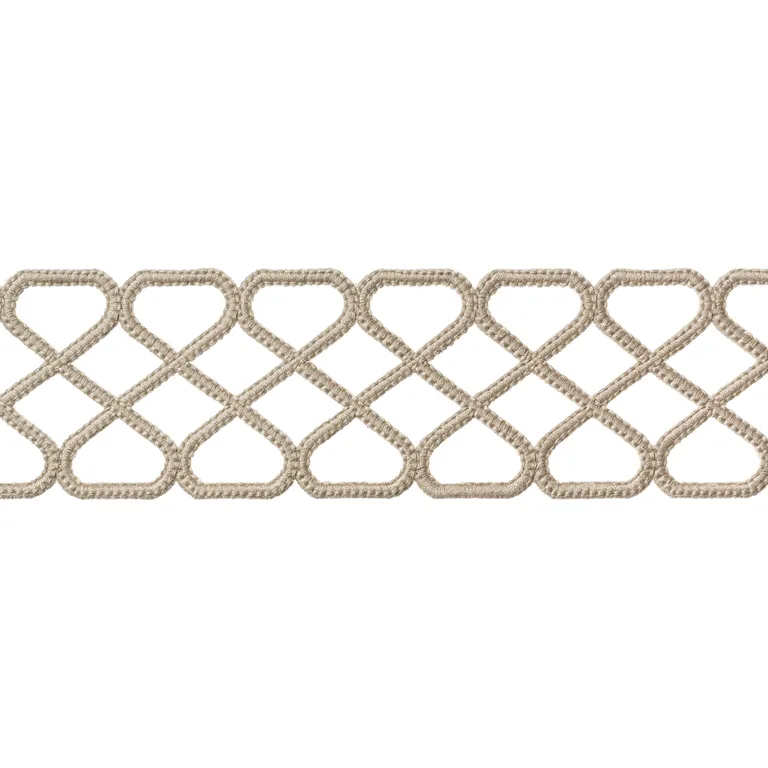 Thibaut Ripley Applique in Linen (E12028)