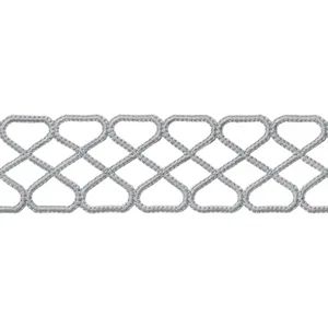 Thibaut Ripley Applique in Platinum (E12029)