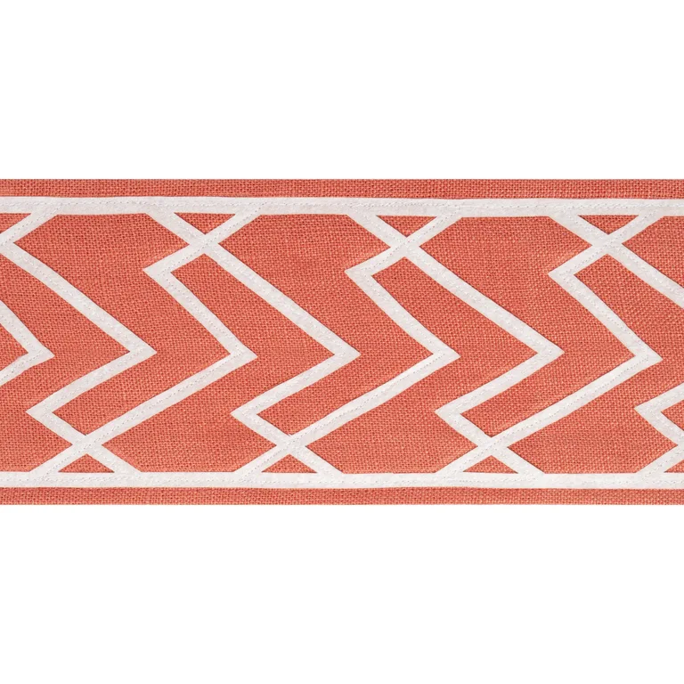 Thibaut Summit Applique Tape in Coral (E12210)