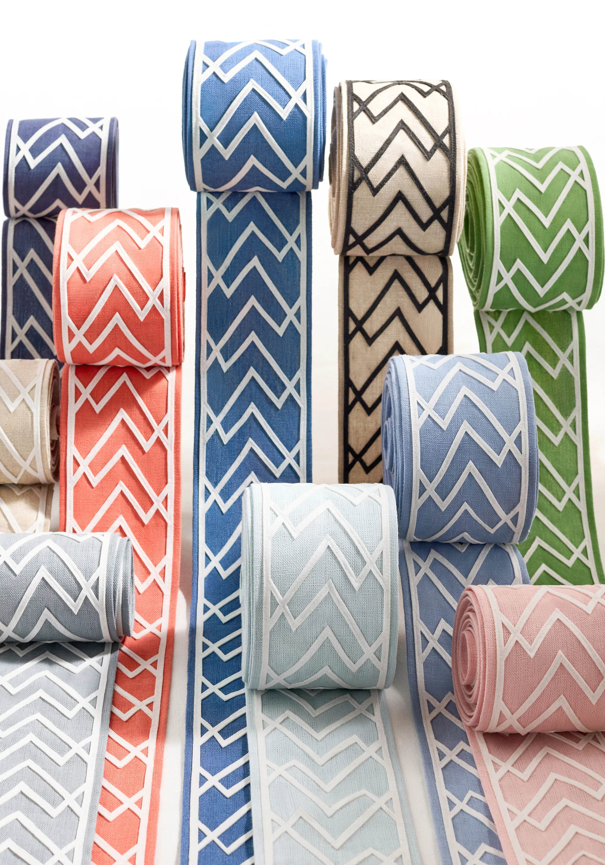 Thibaut Summit Applique Tape in Coral (E12210)