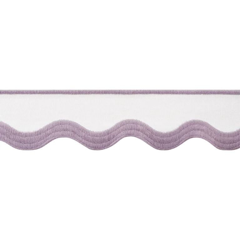Thibaut Wave Tape in Lilac on White (E12330)