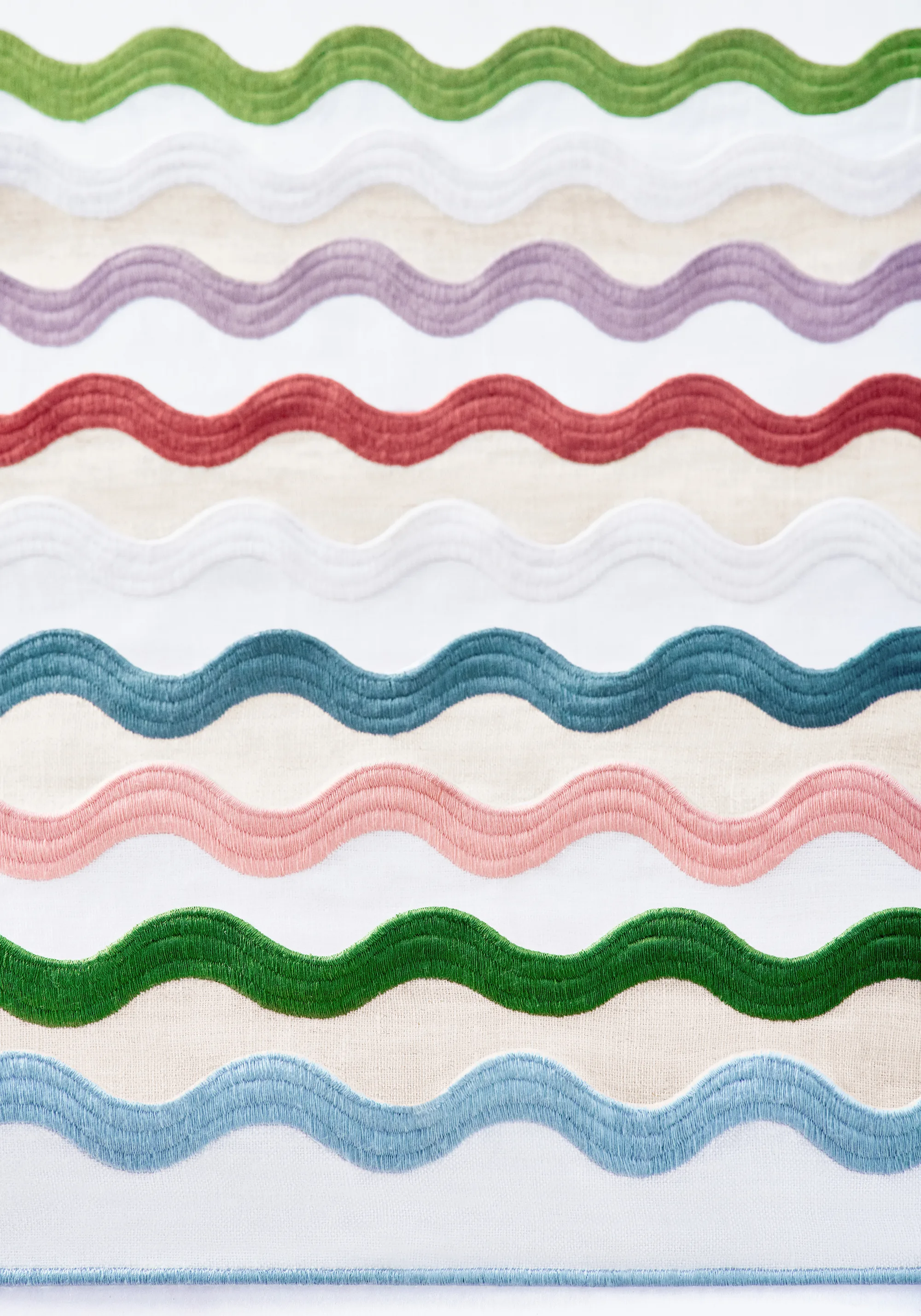 Thibaut Wave Tape in Lilac on White (E12330)