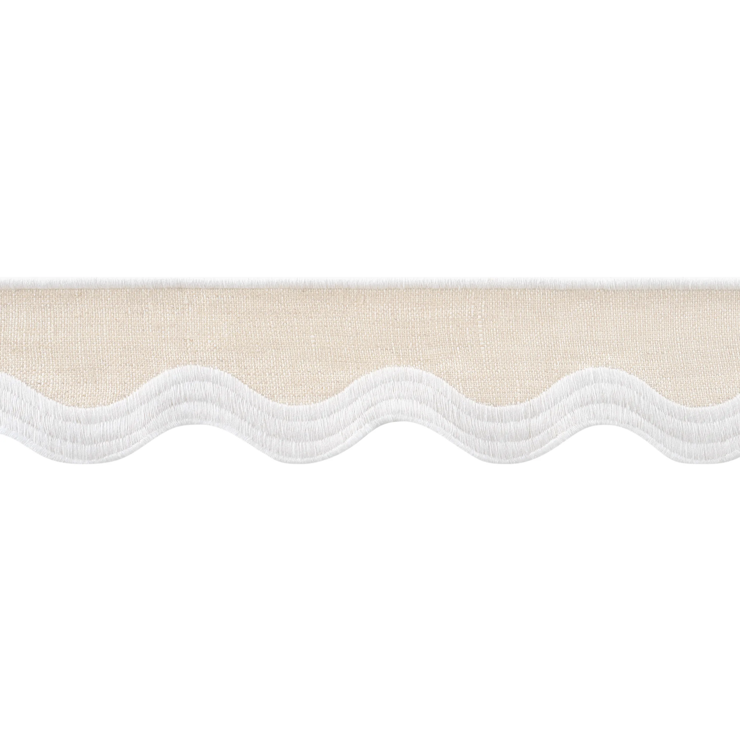 E12335 | Wave Tape – White on Linen