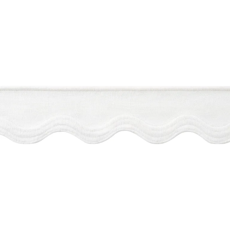 Thibaut Wave Tape in White on White (E12328)