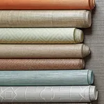 T41138 | Adriatic - Taupe and Red Thibaut Adriatic in Taupe and Red (T41138)