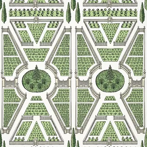 Anna French Aerial Garden in Green (AT9599)