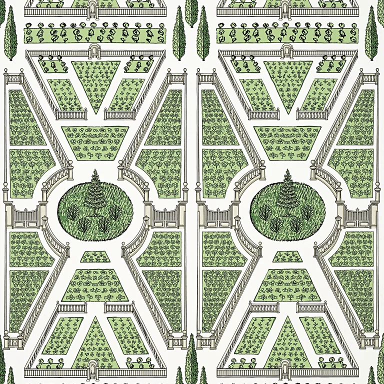 Anna French Aerial Garden in Green (AT9599)
