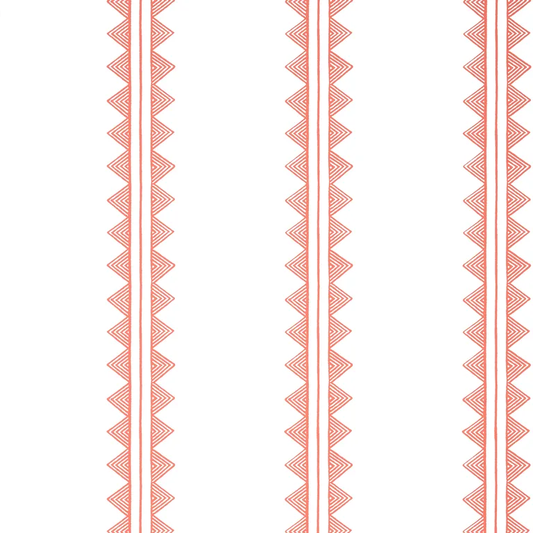 Thibaut Agave Stripe in Coral (T16231)