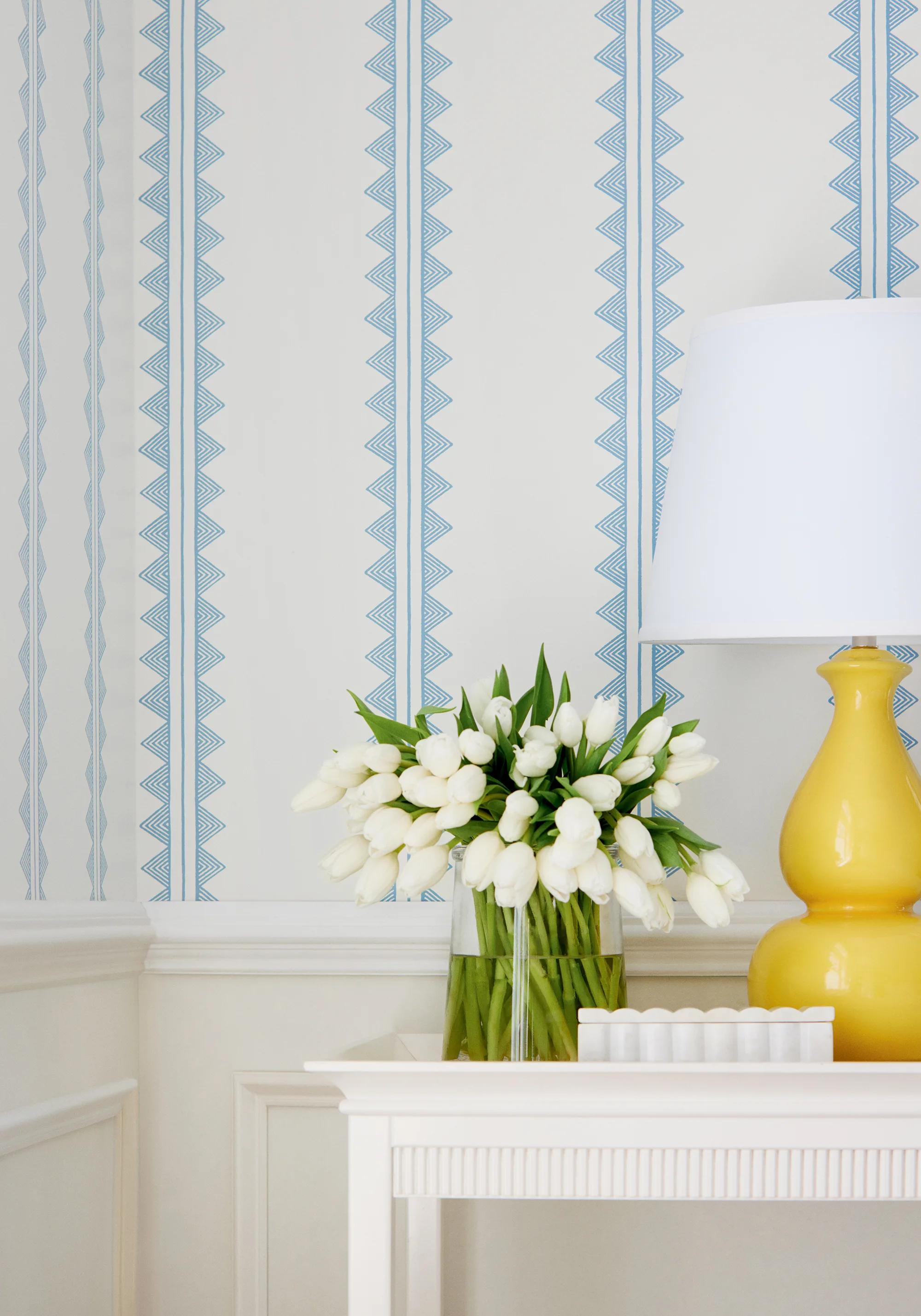 T16228 | Agave Stripe - French Blue Thibaut Agave Stripe in French Blue (T16228)
