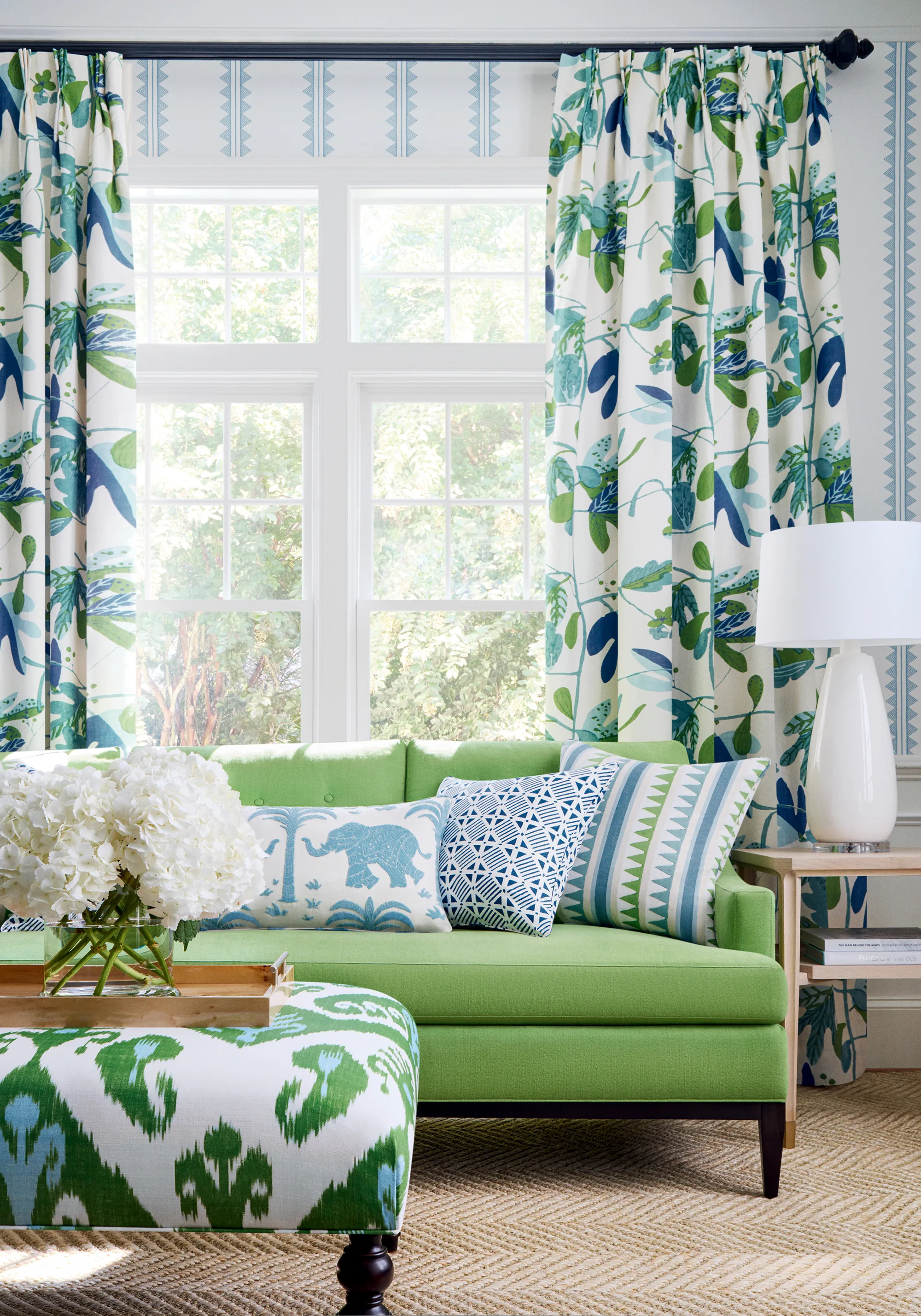T16228 | Agave Stripe - French Blue Thibaut Agave Stripe in French Blue (T16228)