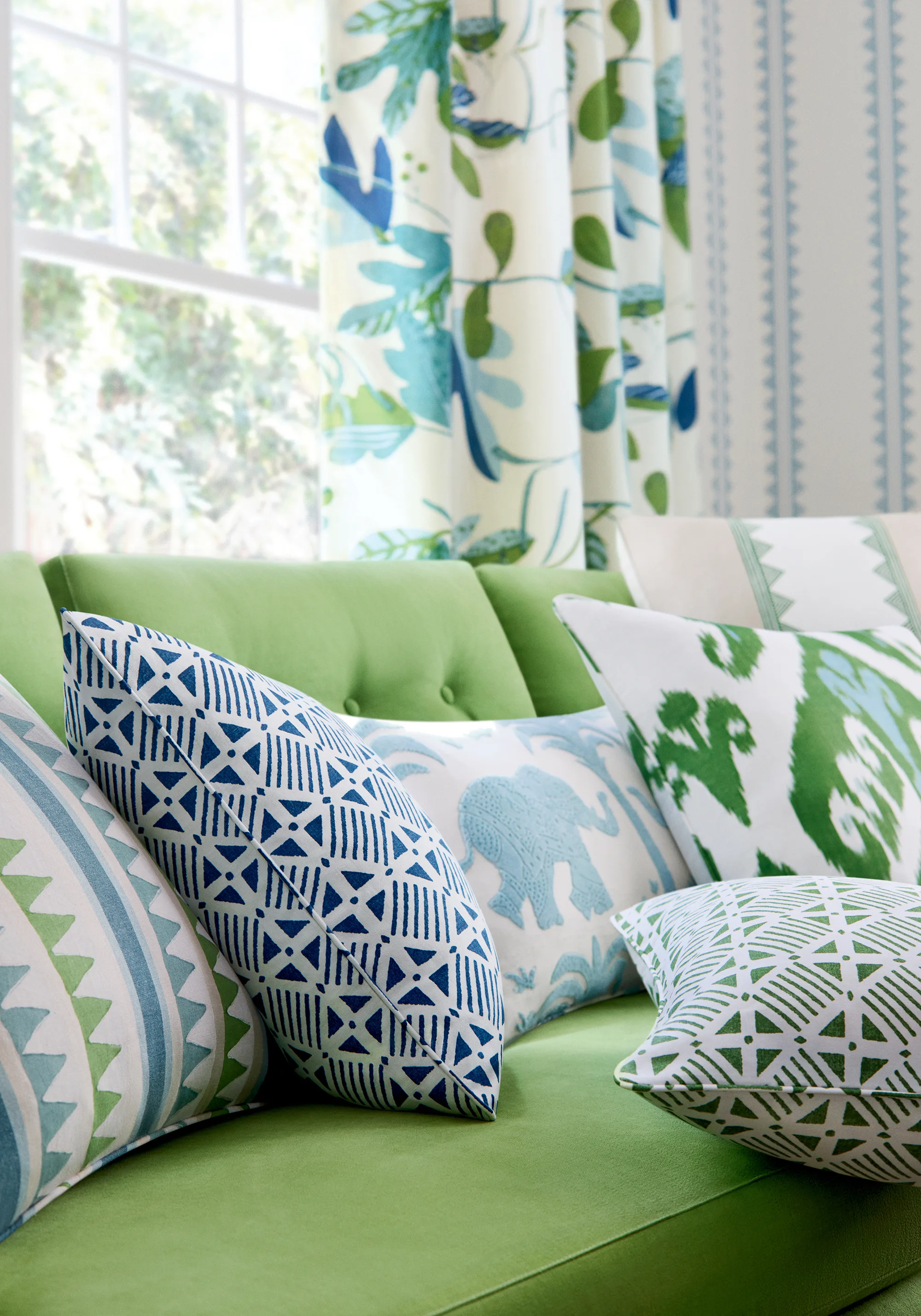 T16228 | Agave Stripe - French Blue Thibaut Agave Stripe in French Blue (T16228)