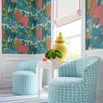 T45012 | Albero - Tangerine and Turquoise Thibaut Albero in Tangerine and Turquoise (T45012)