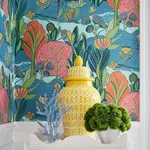 T45012 | Albero - Tangerine and Turquoise Thibaut Albero in Tangerine and Turquoise (T45012)