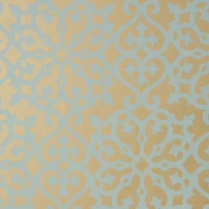 Thibaut Allison in Aqua on Metallic Gold (T35176)