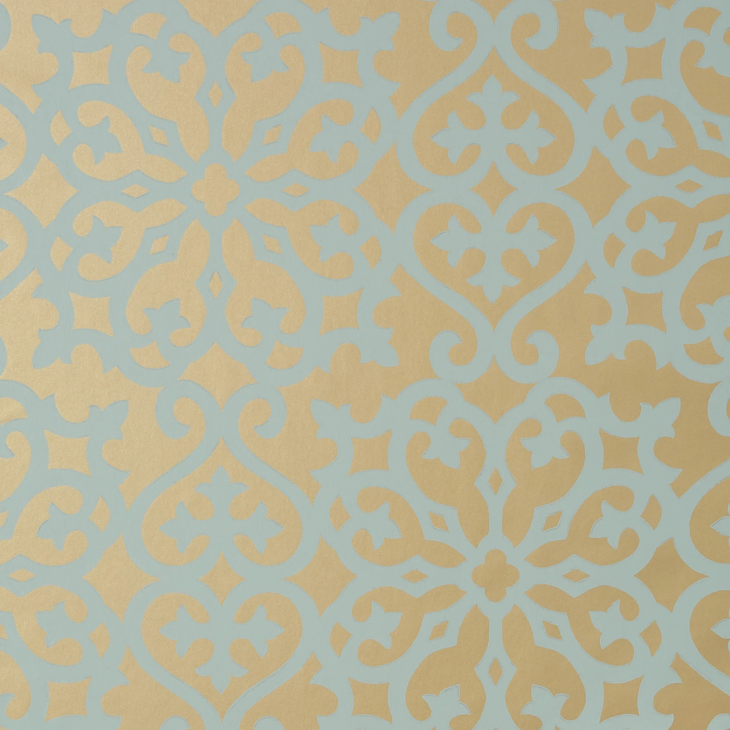 Thibaut Allison in Aqua on Metallic Gold (T35176)