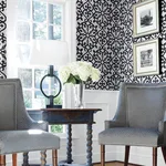 T35177 | Allison - Black on Metallic Silver Thibaut Allison in Black on Metallic Silver (T35177)