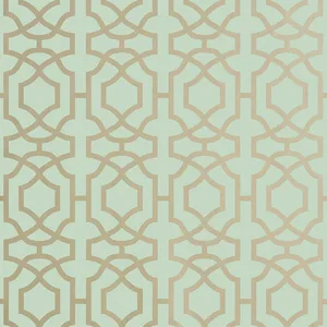 Thibaut Alston Trellis in Metallic Gold on Seaglass (T13031)