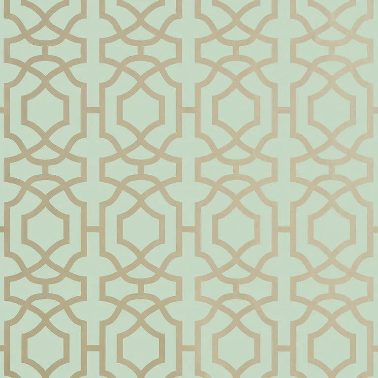 Thibaut Alston Trellis in Metallic Gold on Seaglass (T13031)