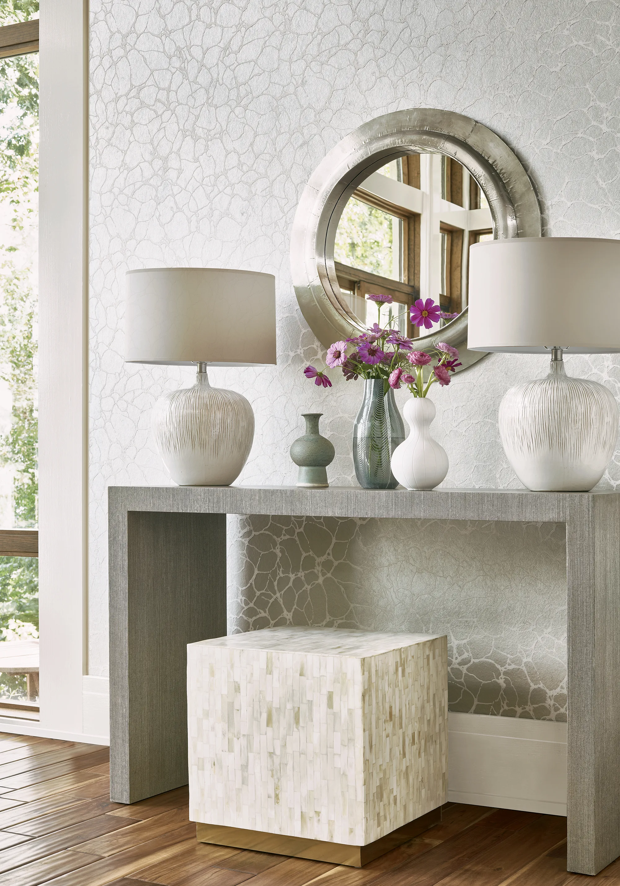 Thibaut Amato in Metallic Pewter (T4017)