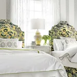 T14244 | Andreas Stripe - Metallic Silver on White Thibaut Andreas Stripe in Metallic Silver on White (T14244)