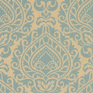 Anna French Annette in Aqua on Metallic Champagne (AT34107)