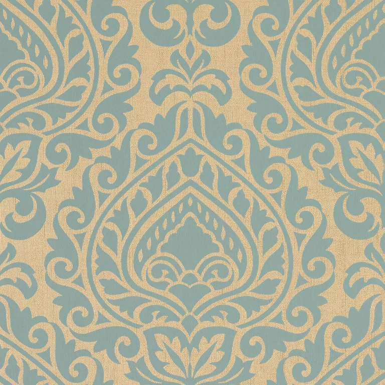 Anna French Annette in Aqua on Metallic Champagne (AT34107)